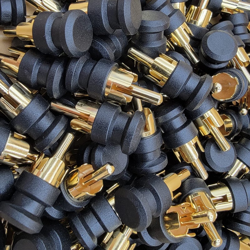Traktronix 20 pcs Gold RCA SHORTING CAPS - Noise Stopper Gold Plated Cap Dust Protector RCA Input Plug - Image 3